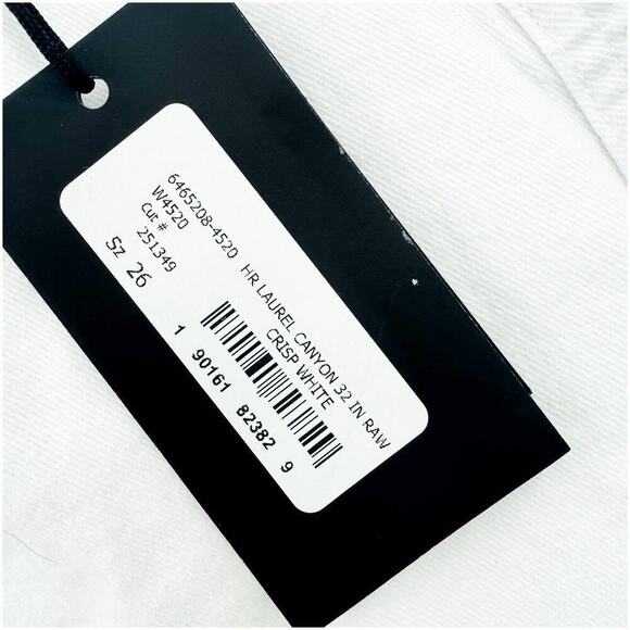 PAIGE White Genevieve High-rise Flared Jeans Women's Size 26 NWT - Picture 12 of 12